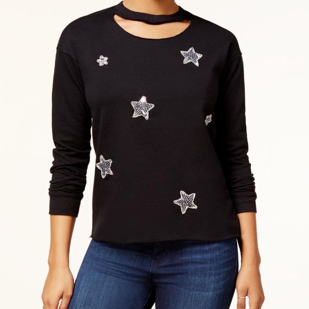 Star graphic choker sweatshirt 💕💕💖